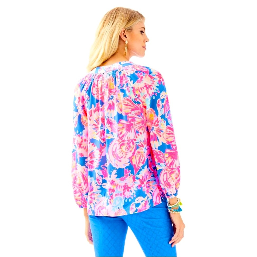Lilly Pulitzer NWT Elsa Top Bay Dreamin Size XS, XXS - Picture 2 of 3